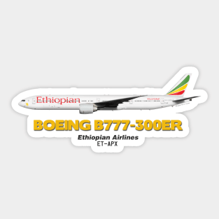 Boeing B777-300ER - Ethiopian Airlines Sticker